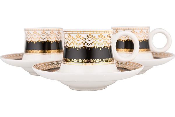Hayal | Türk Kahve Seti | Şekerlik ile Beraber | Desenli | 6 Kişilik | by-alz-p180359-2