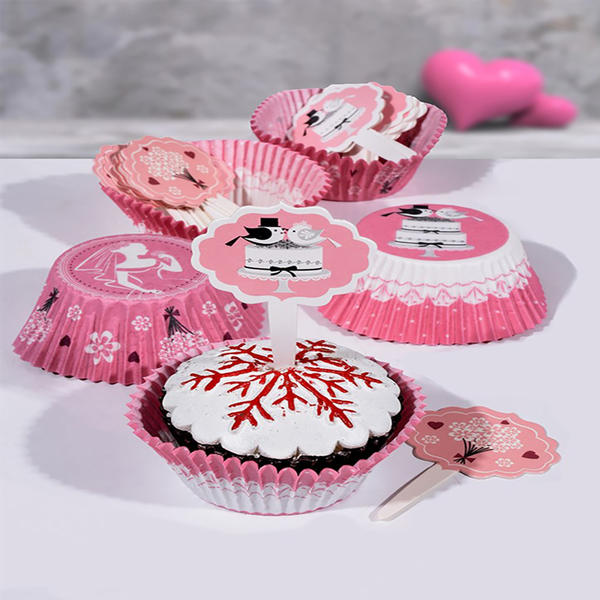 Balerin Pembe Kürdanlı Muffin (Cupcake) Kapsül Seti 25'li | K+