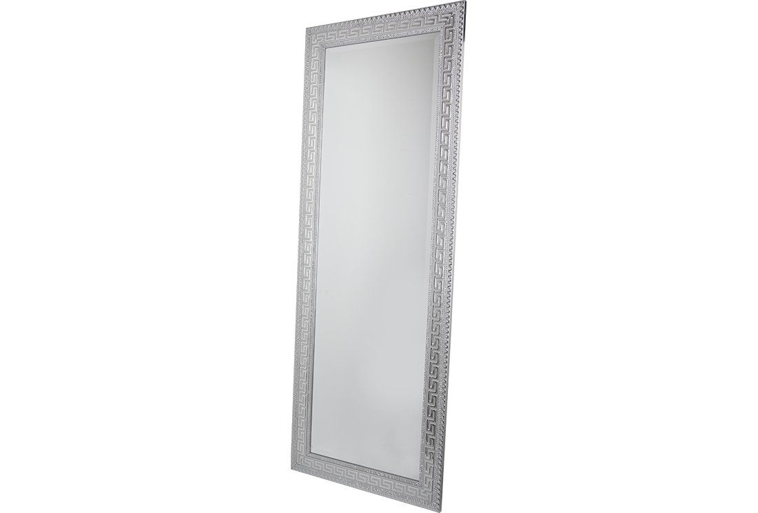 ön izleme Dekonaz XL Boydan Dekoratif Duvar Aynası 53x146cm Gümüş