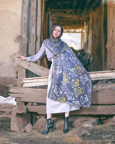 Dekonaz | Desenli Modern Tasarımlı Bayan Eşarp | DKNZ-31374