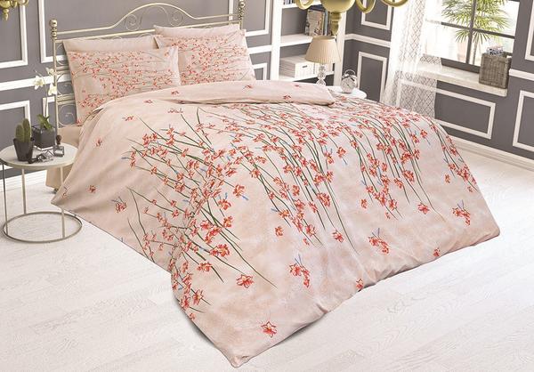 طقم غطاء لحاف مزدوج من بيليناي - ديميت V1 برتقالي