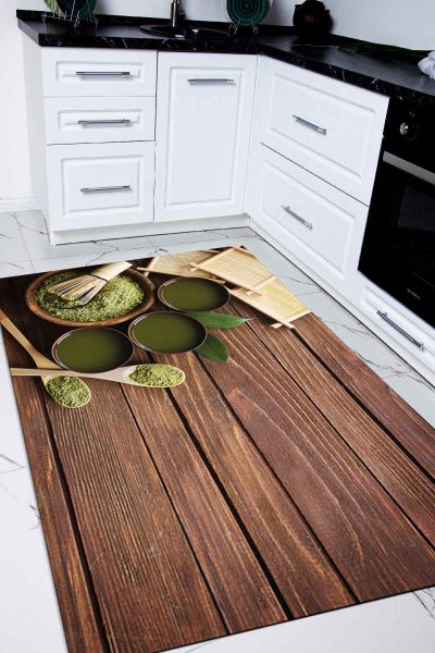 Birkilim Yıkanabilir İpeksi Kaymaz Taban Mutfak Halısı | MLN-IP-SD-177