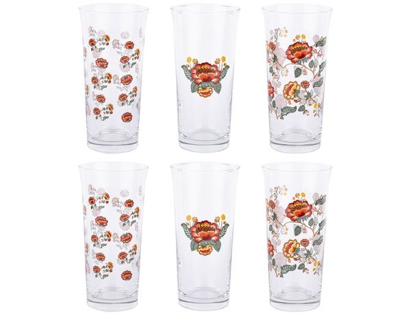 008-01-6 PIECE CROSS-CROSSED SOFT CUP SET