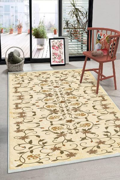 Birkilim Yıkanabilir Dekoratif Halı İpeksi Kaymaz Taban | MLN-IP-HS-197