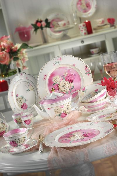 Kütahya Porselen Bone China 38 Parça 21100 Desen Kahvaltı Takımı