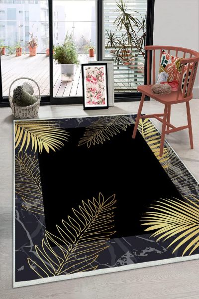 Birkilim Yıkanabilir Dekoratif Halı İpeksi Kaymaz Taban | MLN-IP-HS-296