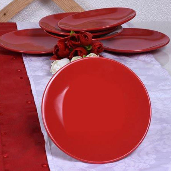 صحن كيك الفا ريد 21 سم 6 قطع | كيراميكا