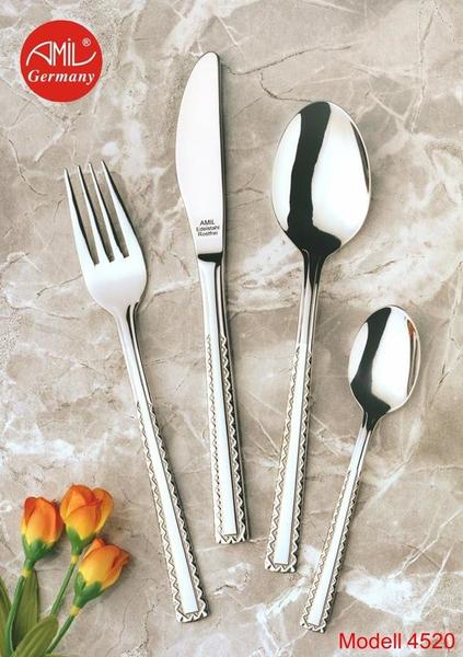 Amil Çantalı 84 Parça Çatal Kaşık Bıçak Seti 12 Kişilik | Cilalı Paslanmaz Çelik | 4520