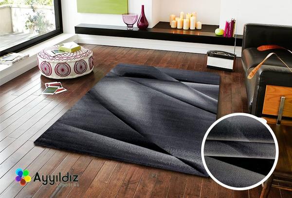 Ayyıldız Miami Halı 100% PP Heatset 12mm 2300gr | Siyah | 6590Schwarz