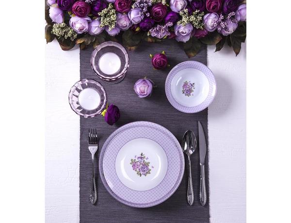 Taç Benito 24 Parça Porselen Yemek Takımı Yuvarlak | 6 Kişilik | TAC-2060