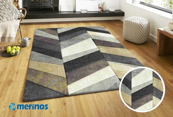 Merinos Belis Essence Şerit Mozaikli Halı | Renkli | 21805-111-Multi