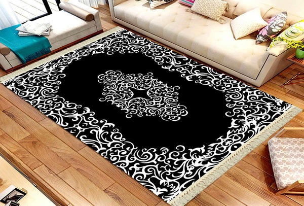 Roland tapis lavable lot de 5 | Noir | roland-3001-noir