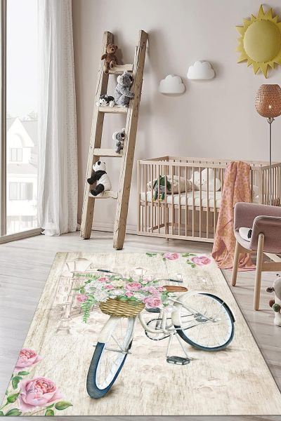 Birkilim Yıkanabilir Dekoratif Halı İpeksi Kaymaz Taban | MLN-IP-HP-756