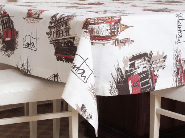 Nappe rectangulaire marron Istanbul