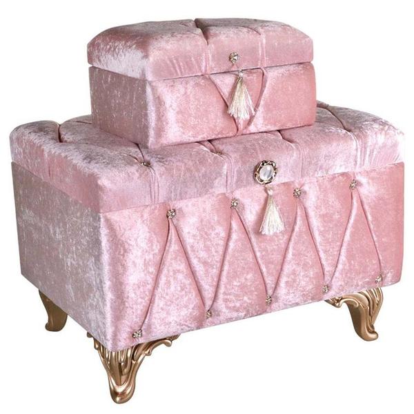 Alice 2'li Çeyiz Sandığı - Pudra