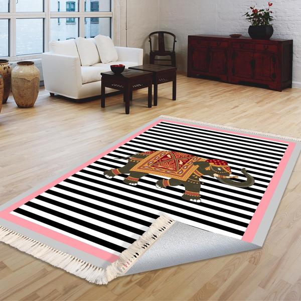 Milano Yıkanabilir Dekoratif Halı Kaymaz Taban | 8mm | MLN-DOT-HT606