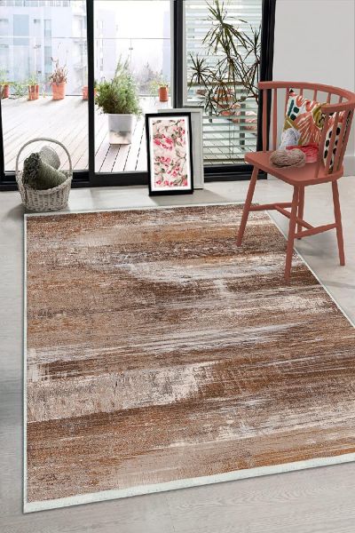 Birkilim Yıkanabilir Dekoratif Halı İpeksi Kaymaz Taban | MLN-IP-HS-343