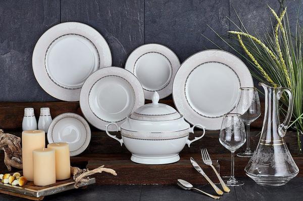 Neva Belies 60 Parça Elegance Yemek Takımı | 12 Kişilik | Yuvarlak | N2570