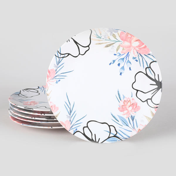 Rossy Serving Plate 26 Cm 6 Pieces - 179185 | Keramika