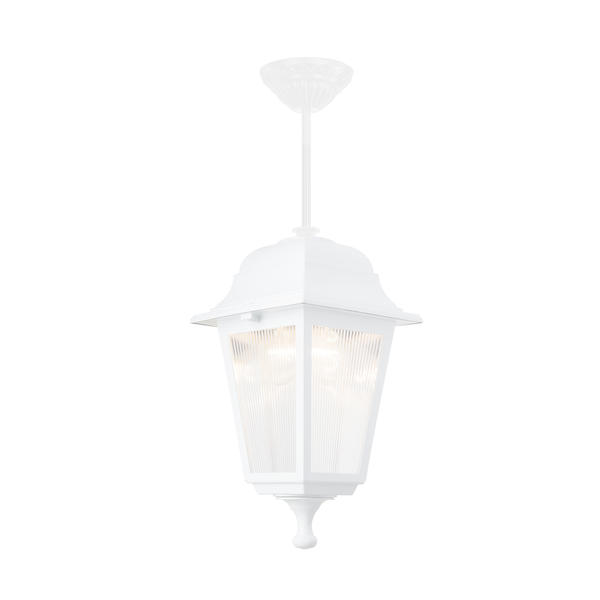 Optic Square Pendant Lamp White