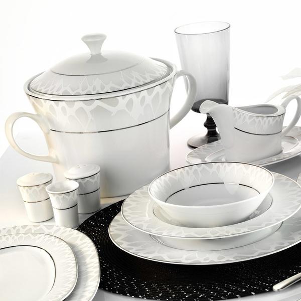 Kütahya Porselen İris 85 Parça Yemek Takımı | Yuvarlak | 12 Kişilik | 5020