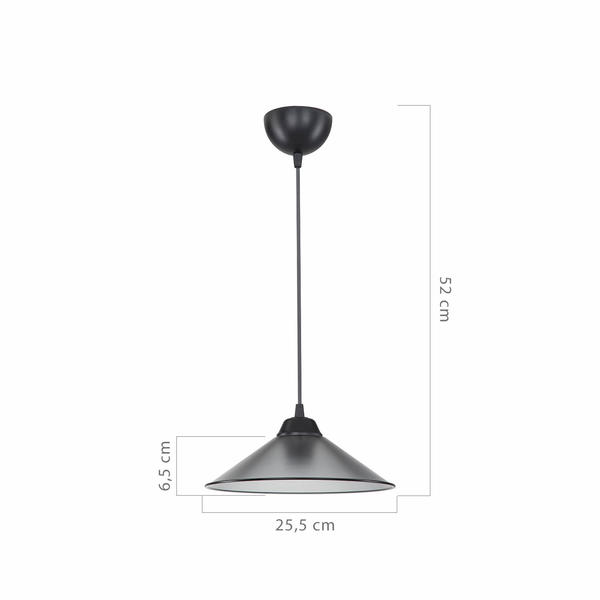 Maya Single Pendant Light Smoked