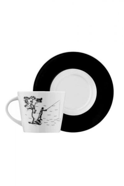 Kütahya Porselen Centilmen Serisi Kahve Fincan Takımı Balıkçı