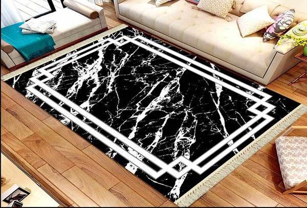 Roland 5'li Yıkanabilir Halı Seti | Beyaz | roland-3188-black