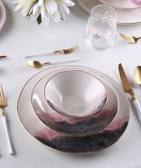 Acar Küche | Lotus 24-teiliges 6-Personen-Geschirr