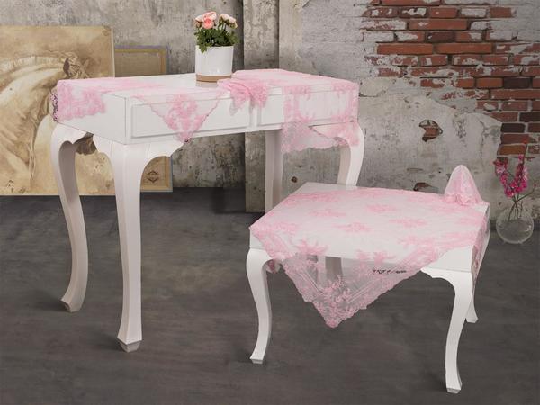 Ensemble de salon French Mary 16 pièces Rose