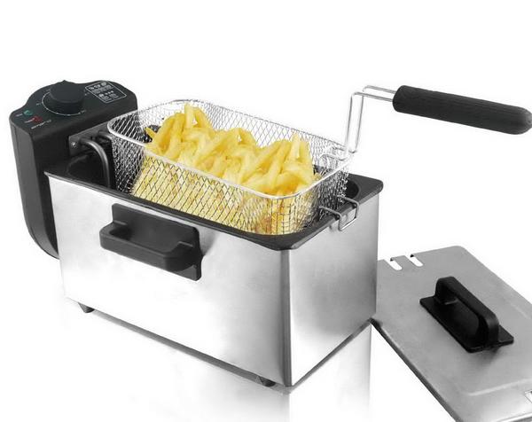 Schäfer 3 lt Fritöz Paslanmaz Çelik 2000W | Gümüş