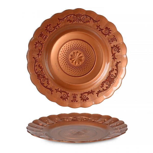 İpek | Star Bakır Boyama Cam Tabak 23 cm | FP9256/6BP