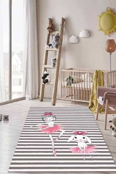 Birkilim Yıkanabilir İpeksi Kaymaz Taban Çocuk Odası Halısı | MLN-IP-HT-285