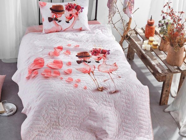 Couvre-lit simple matelassé Dowery Amoro Blanc