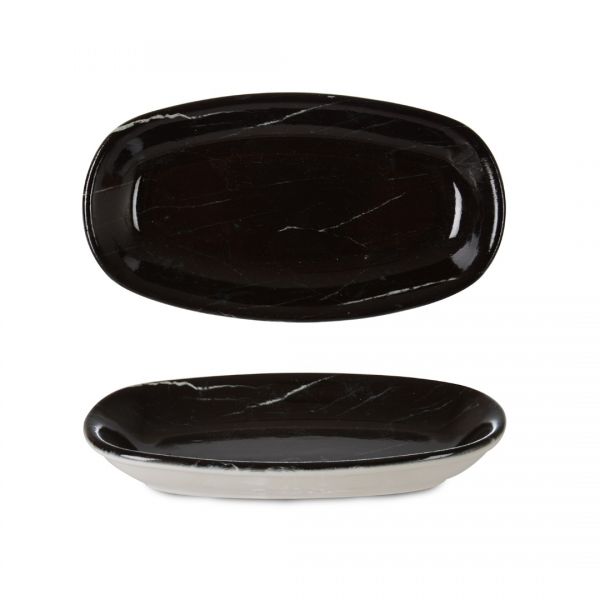 MYH 07704 VALENCIA OVAL PLATE 16cm DIGITAL RAIN | SILK-IPF107