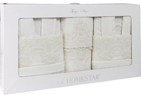 L.W. Homestar Tarz-ı Abiye Bornoz Seti | 100% Pamuk | 6 Parça