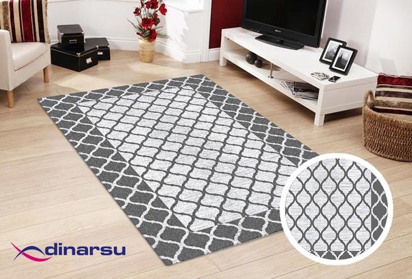 Dinarsu Yıkanabilen Halı | Sunshine | Gri | 1123-Grey