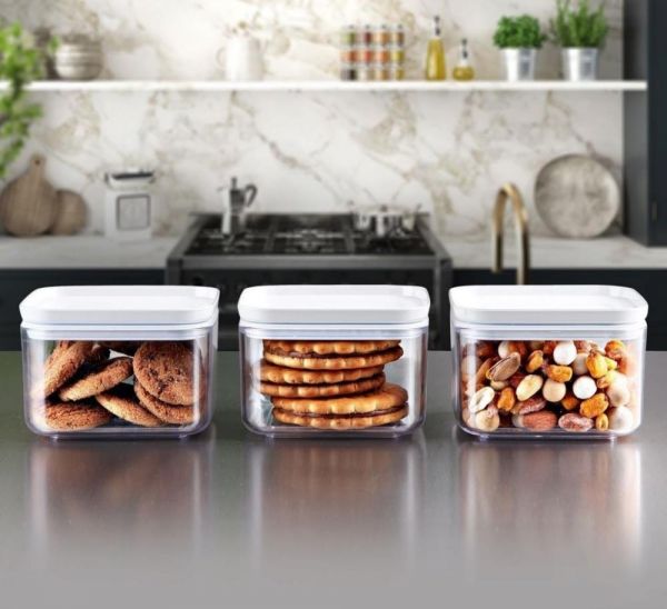 Alper Home 3 Pcs White Square Storage Container ALP-7002/B