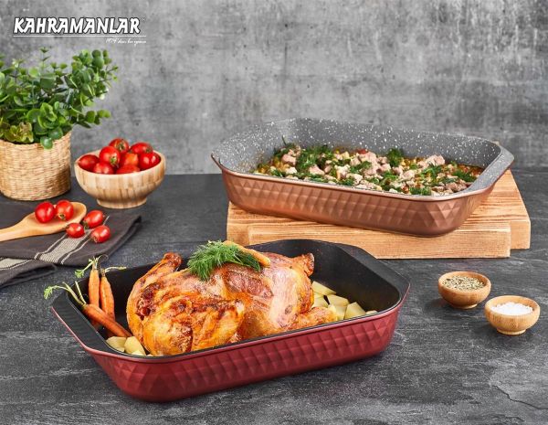 Rose Gold Döküm Firin Tepsisi