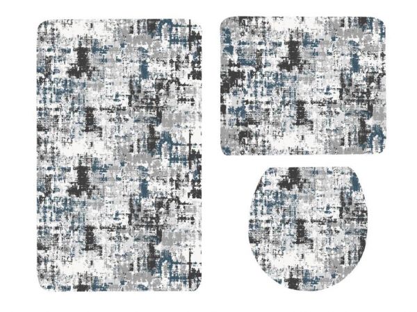 Dowry Diyari 3 Piece Closet Set Alison أزرق - أسود