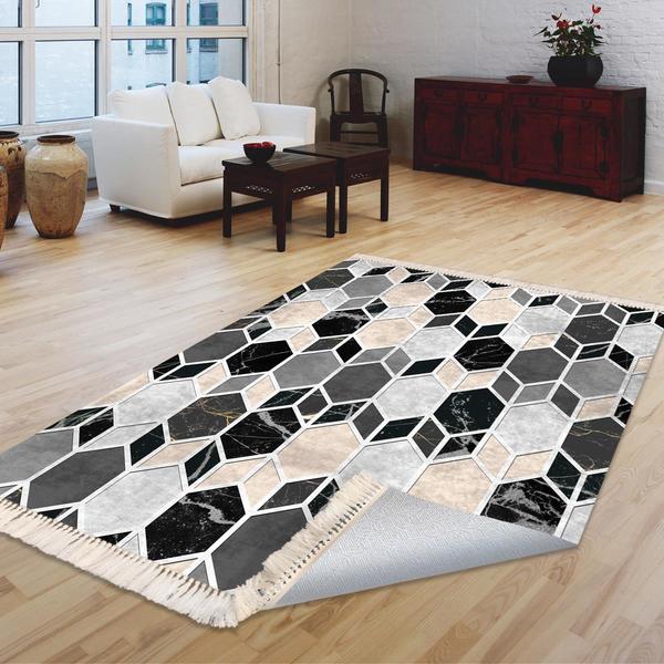 Milano Yıkanabilir Dekoratif Halı Kaymaz Taban | 8mm | MLN-DOT-HT169