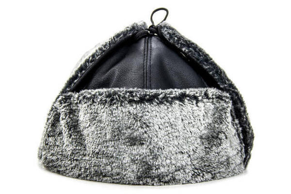 Deri Şapka - Kulaklıklı Şapka - Siyah Renk