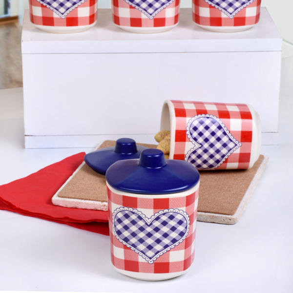 Mavi Petit Carré Ensemble D'épices D'angle 10 Cm 5 Pièces | Keramika