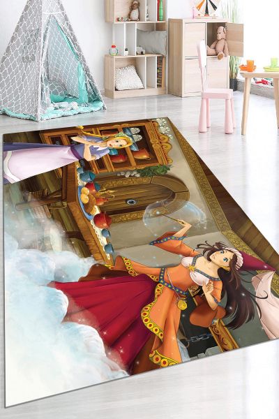 Birkilim Yıkanabilir Dekoratif Halı İpeksi Kaymaz Taban | MLN-IP-HP-657