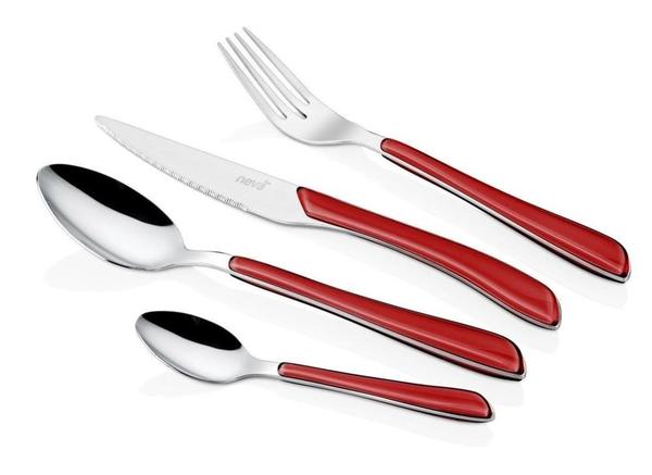 Neva 24tlg BesteckSet rot