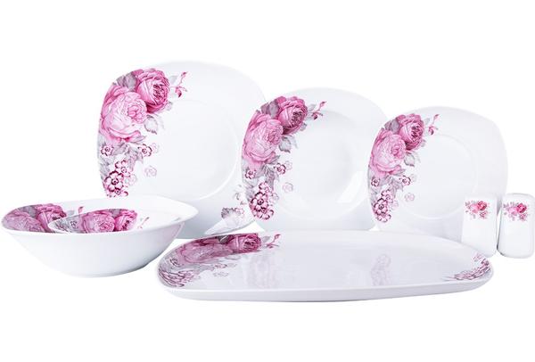 Hayal 28 Parça Yemek Takımı Gül Desenli | By-gd612-2128