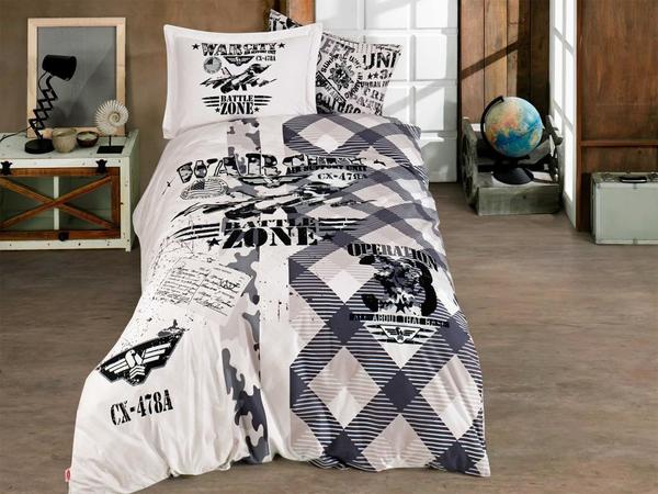 Skyforce Tek Kişilik Nevresim Takımı Gri | Hobby