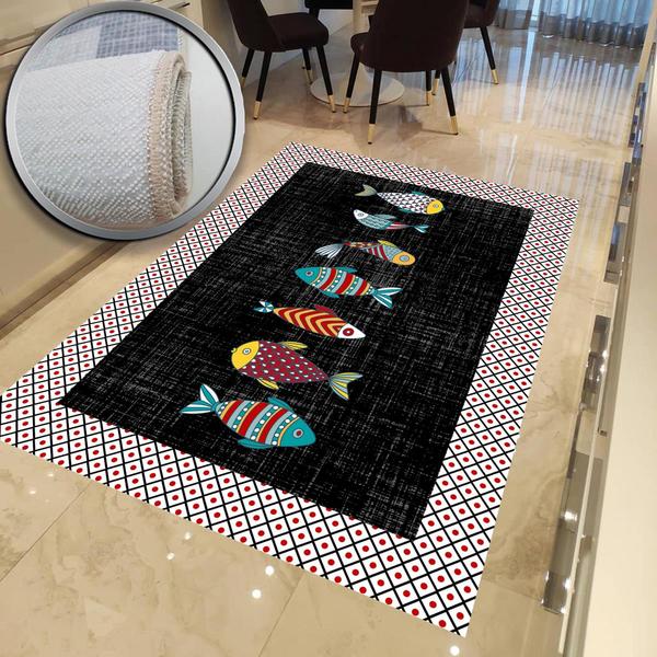 Milano Yıkanabilir Dekoratif Halı Kaymaz Taban | 8mm | MLN-DOT-HT715