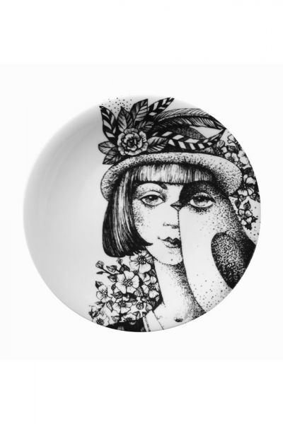 Kütahya Porselen Kadınlarım Serisi 25 cm Servis Tabağı 885180