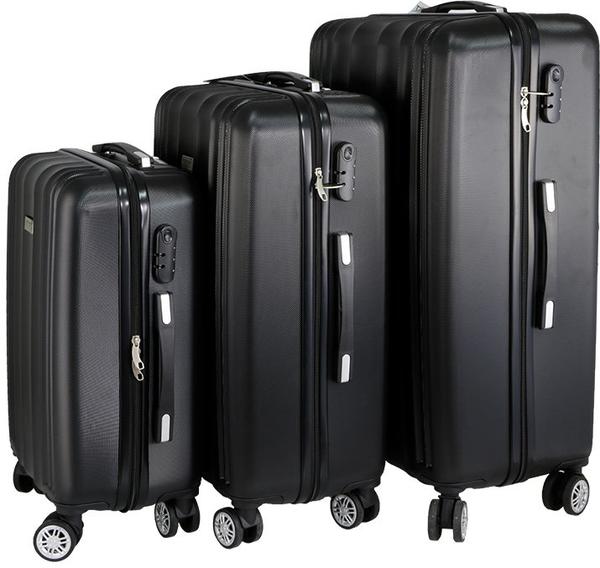 Hoffmanns ABS 3'lü Bavul Seti | Siyah | 73408